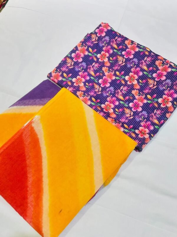 Cotton printed suit - Image 4