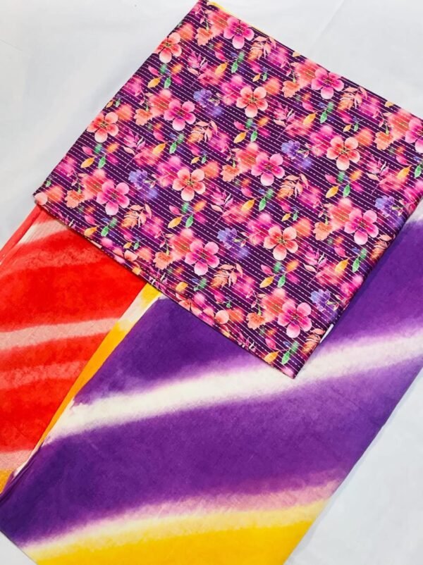 Cotton printed suit - Image 3