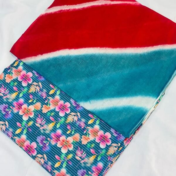 Cotton printed suit