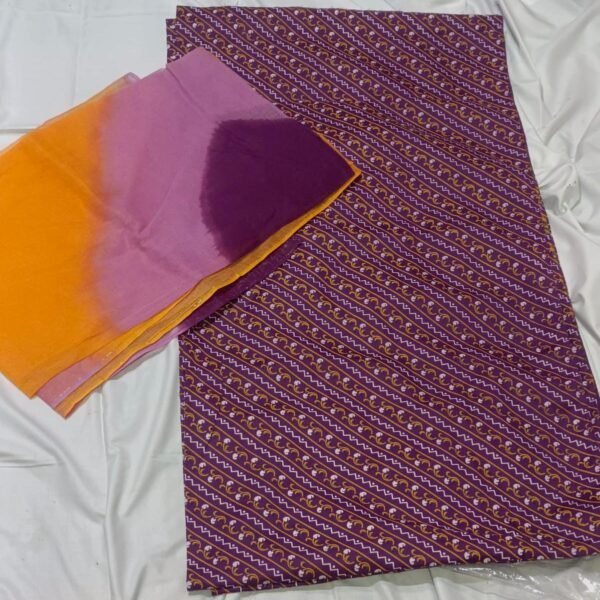Cotton printed suit