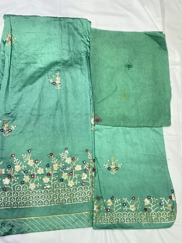 Chanderi cotton suit - Image 5