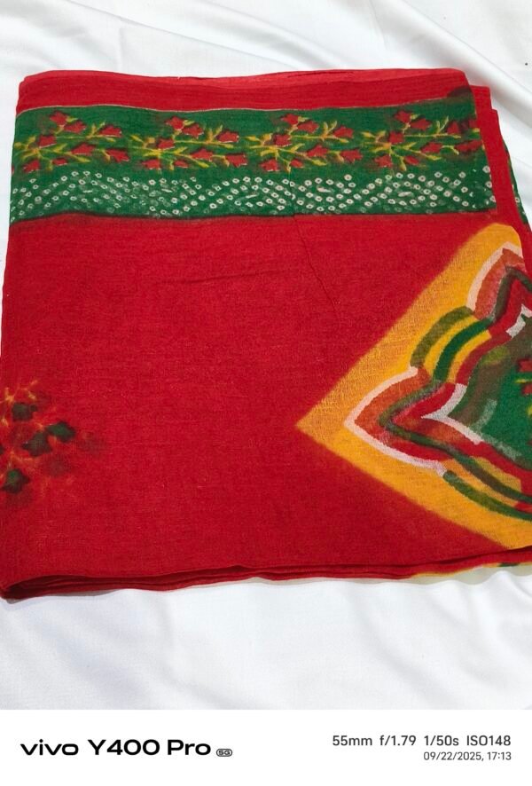 Cotton print odhani - Image 4