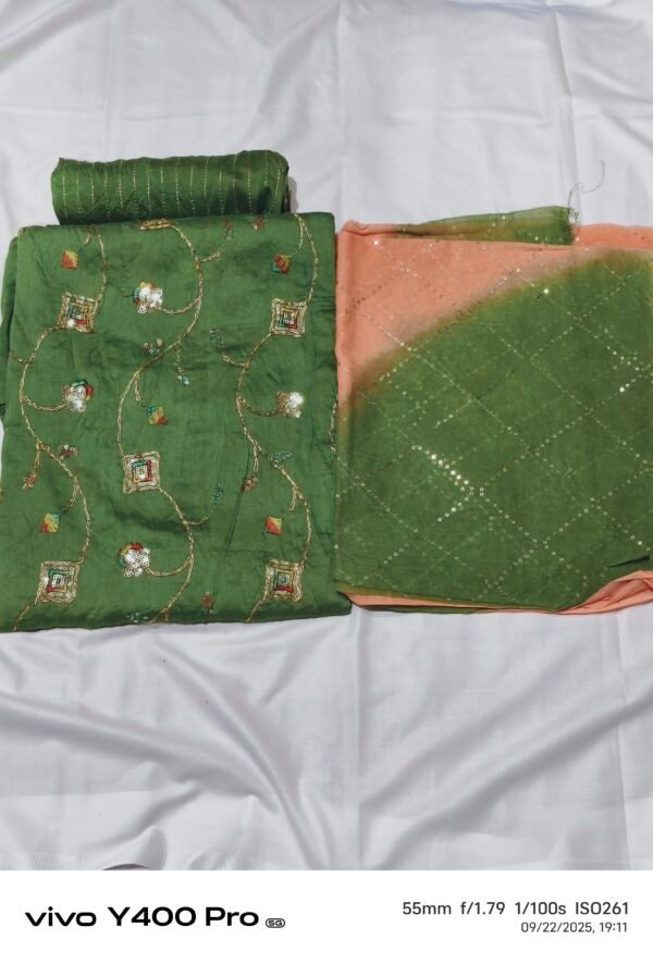 Cotton sundari suit - Image 3