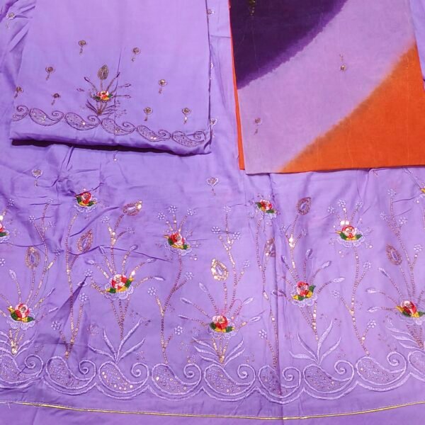 Cotton Work Suit Fancy Odhani