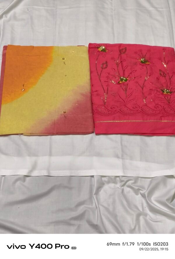 Cotton Work Suit Fancy Odhani - Image 4