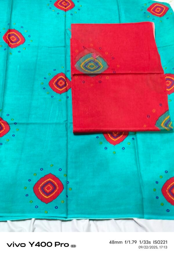 Cotton printed suit